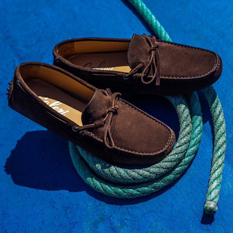 Mocassini uomo Caleri color cacao