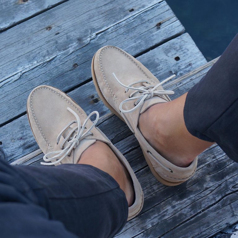 Scarpa da barca uomo Caleri color canapa