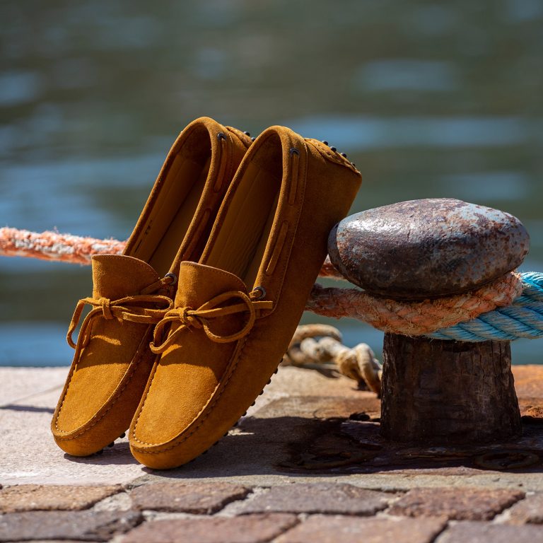 Mocassini uomo Caleri color cuoio