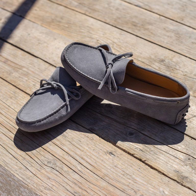 Mocassini uomo Caleri color grigio