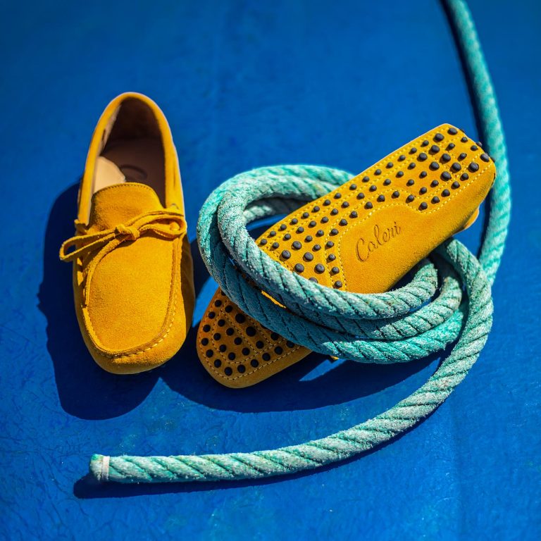 Mocassini uomo Caleri color ocra