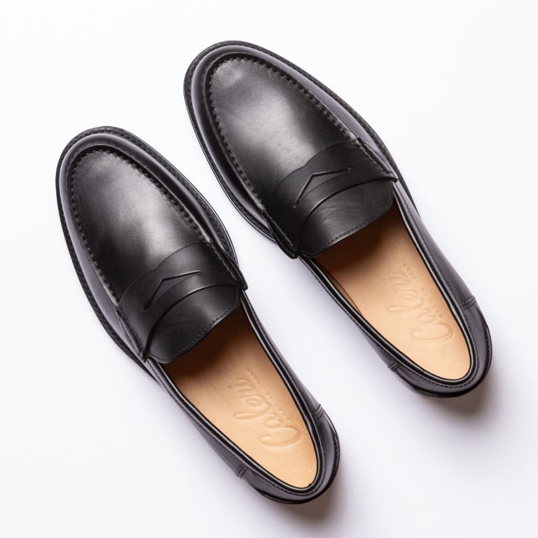 maestrale mocassino penny loafer da uomo caleri shoes liquirizia