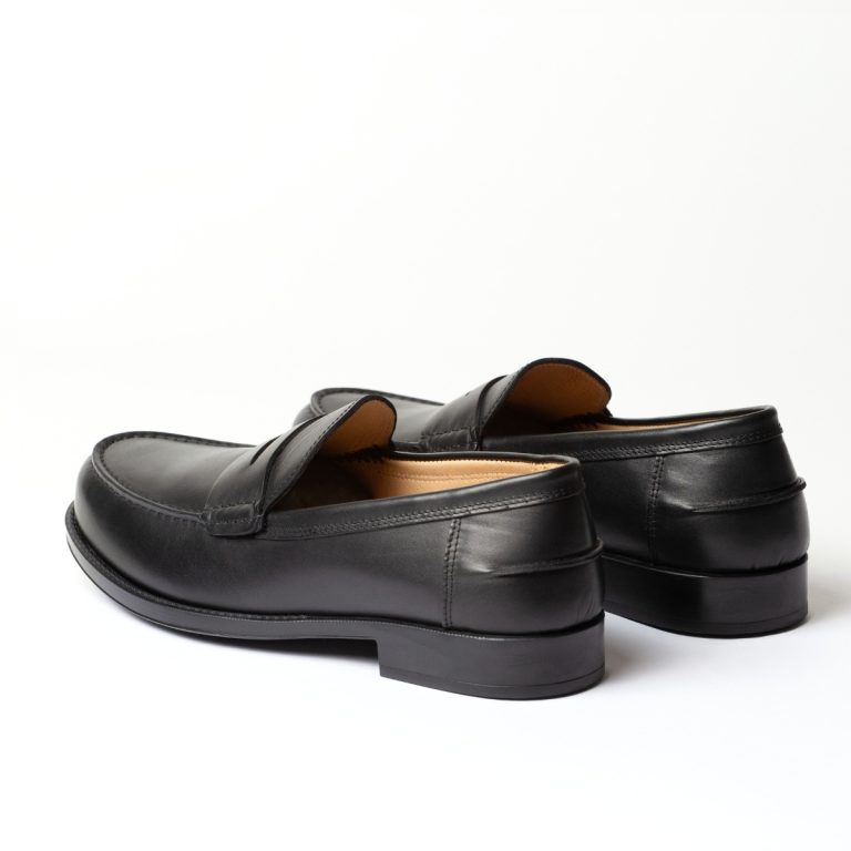 maestrale mocassino penny loafer da uomo caleri shoes liquirizia