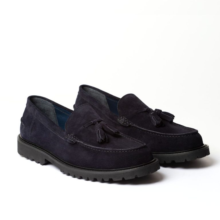 mocassini con nappine linea zefiro caleri shoes notte