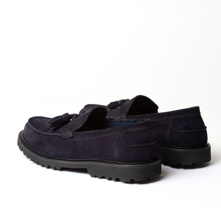 mocassini con nappine linea zefiro caleri shoes notte