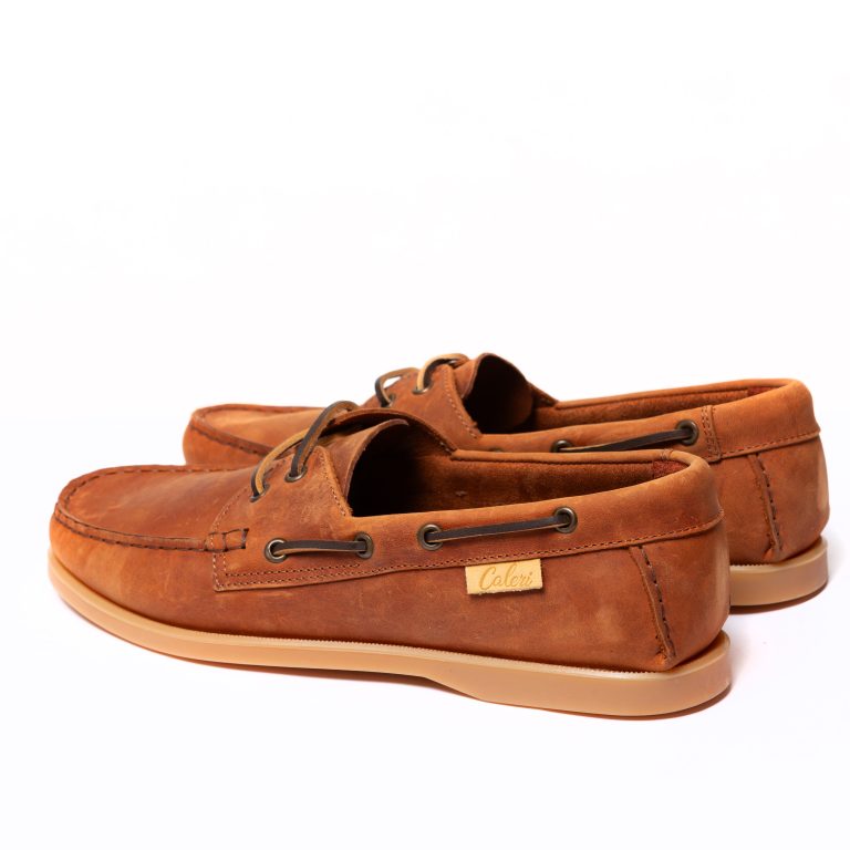 scarpe da barca primavera/estate 2025 caleri shoes aliseo cognac