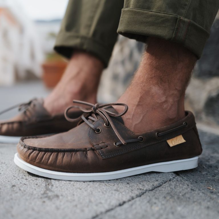 scarpe da barca primavera/estate 2025 caleri shoes aliseo noce